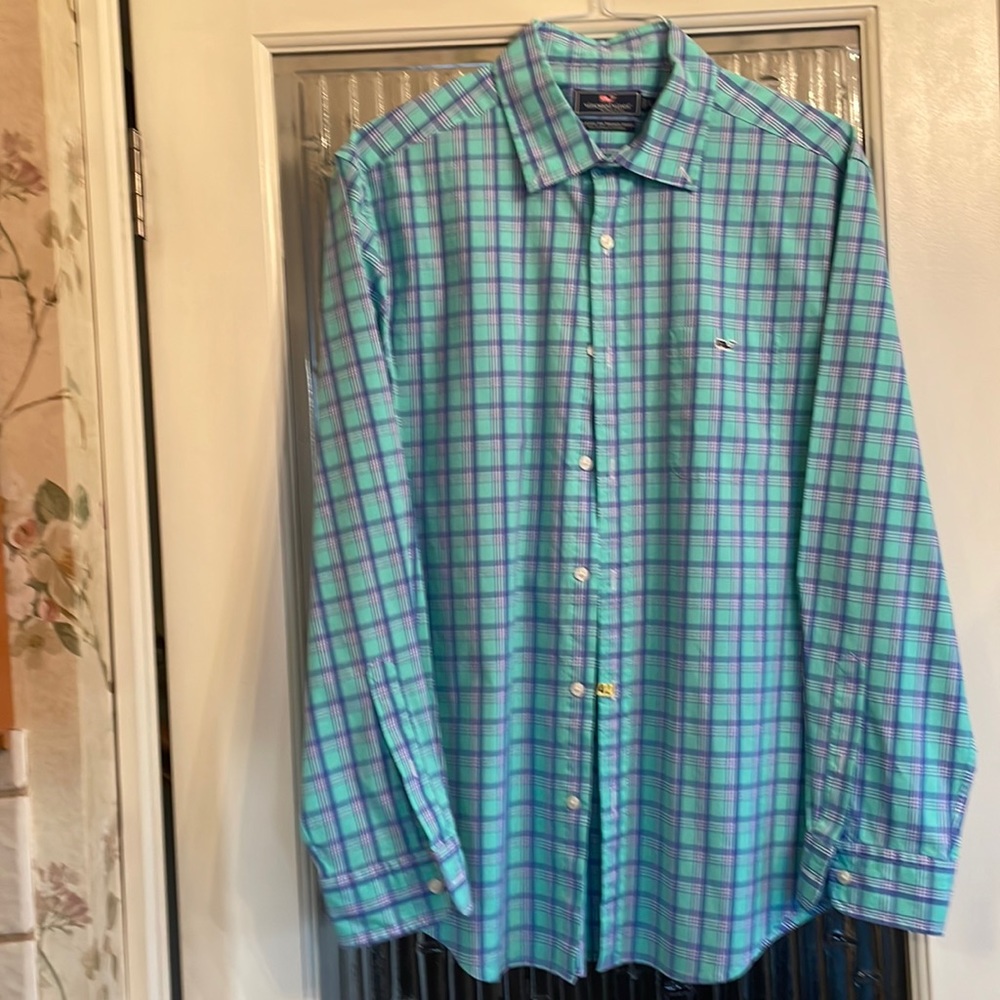 VINEYARD VINES CLASSIC FIT TUCKER SHIRT SIZE LARGE